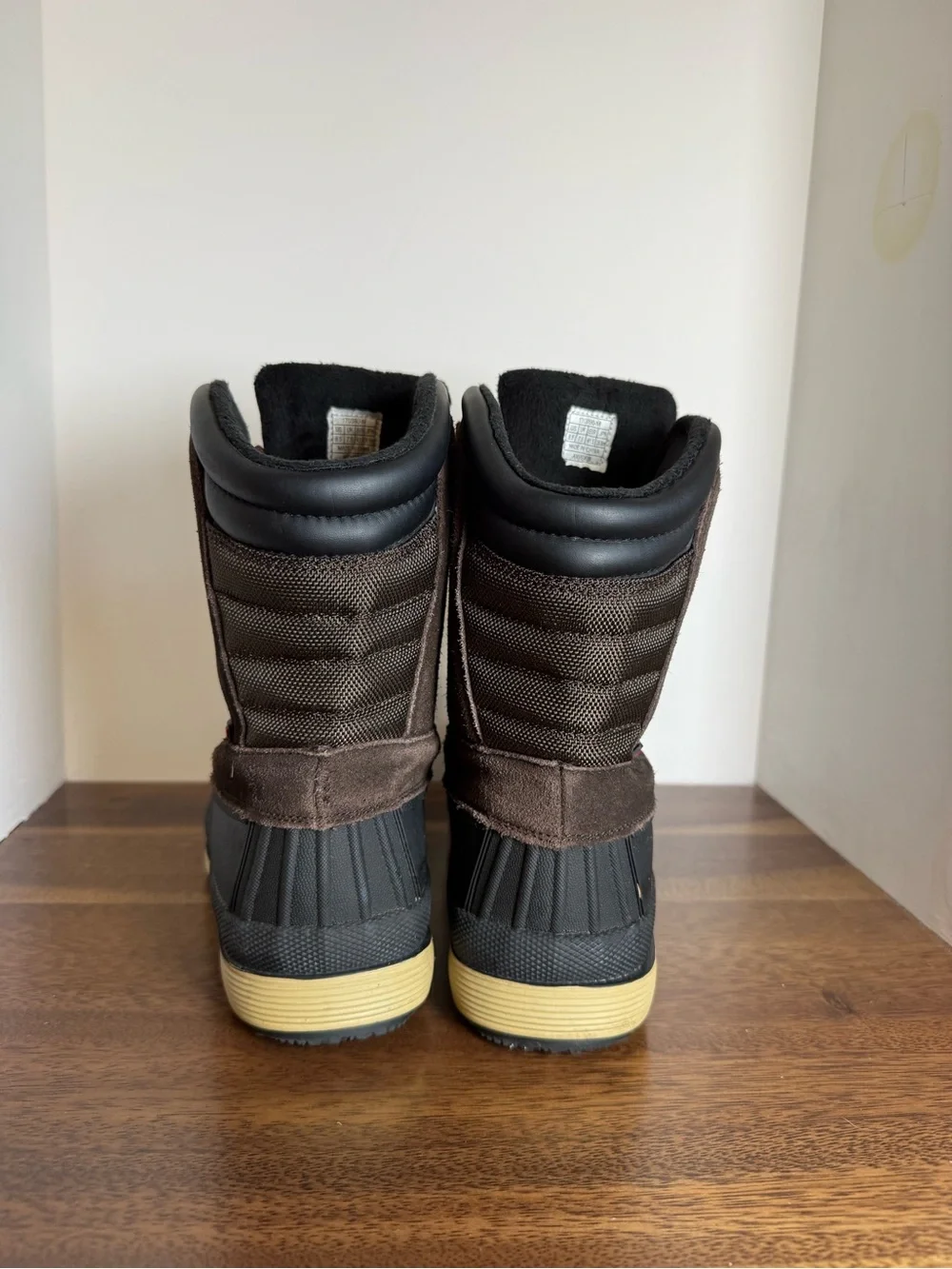 3M Thinsulate Waterproof Duck Boots Brown Black Women’s 8.5